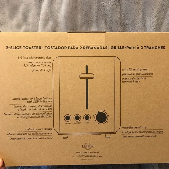 ONE LEFT !!! {♠️KATE SPADE} BLUSH PINK TOASTER - Picture 5 of 5